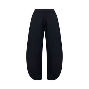 Alaïa Women Black Cotton Fleece Petal Joggers